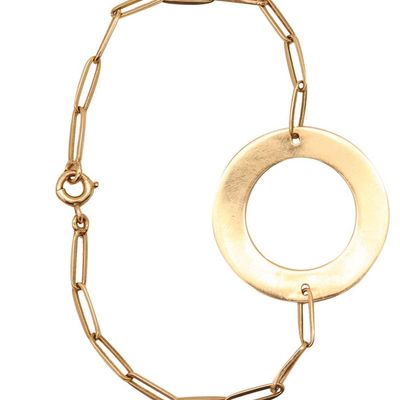 DINH VAN 1970 Paris Modernism TARGET Bracelet In Solid 18Kt Yellow Gold