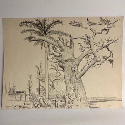 Raul Anguiano, Mexican (1915-2006) Pencil Drawing