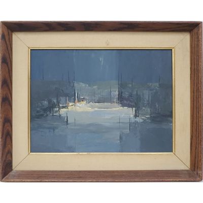 Lewis Croft, American (1911-1980) MCM Painting