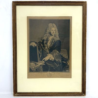 "Robert De Cotte" French Engraving