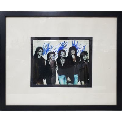 Original Signed Photograph of The Bon Jovi Band
