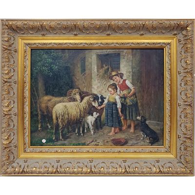 After Adolf Eberle, German (1843-1914) Painting