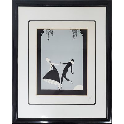 Erte, French (1892-1990) Serigraph "Pas De Deux"