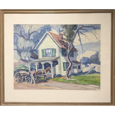 Alfred Van de Velde, Belgian (1889-1985) Painting