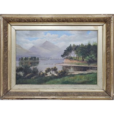 J Barnes, British (19th C.) Painting Oil on Canvas