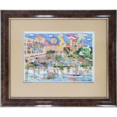 Signed 3-D Artwork "Hyatt Hotel, Aruba"