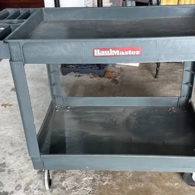 Haul Master Rolling Plastic Tool Cart