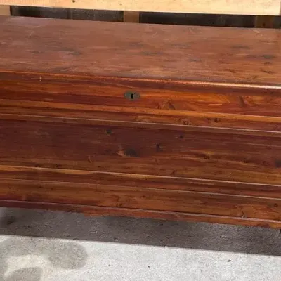 Antique Cedar Chest With The Key