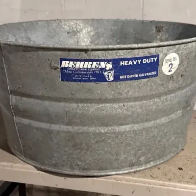 Vintage Galvanized Tub