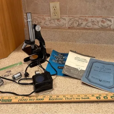 Vintage Bausch & Lomb Microscope