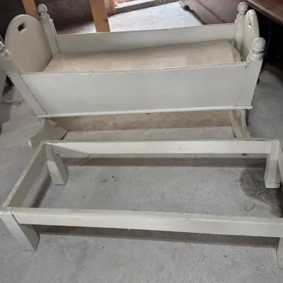 Vintage Rocking Bassinet With Stand