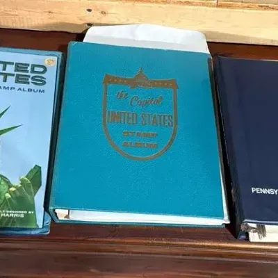 3 books Of Stamps