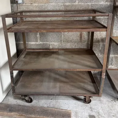 Industrial All Metal Rolling Cart 2