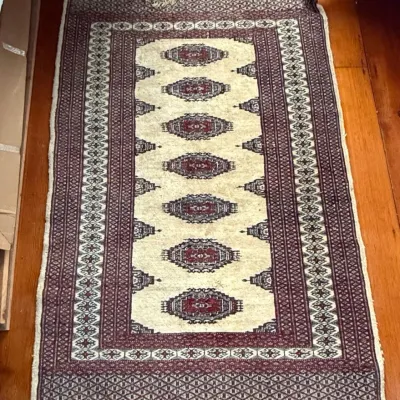 Sale Photo Thumbnail #183: Bukhara Style Hand-Knotted Wool Rug