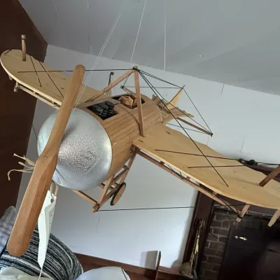 Sale Photo Thumbnail #140: AVIS-Taube Style Wooden Model Airplane 