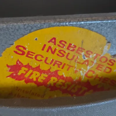 Gun safe with key and an additional smaller fireproof safe
