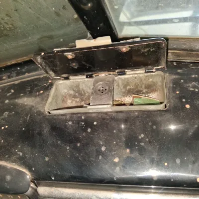 Sale Photo Thumbnail #57: WE HAD A MECHANIC LOOK AT THIS VEHICLE AND
IT DID TURN OVER BUT DID NOT START. 
IT NEEDS A NEW 6 VOLT BATTERY
THERE IS SOME COSMETIC DAMAGE TO THE PAINT ON HOOD AND ROOF. 
THERE IS SOME PITTING ON THE FRONT OF HOOD, NO OTHER BODY DAMAGE SEEN.
NONE OR VERY