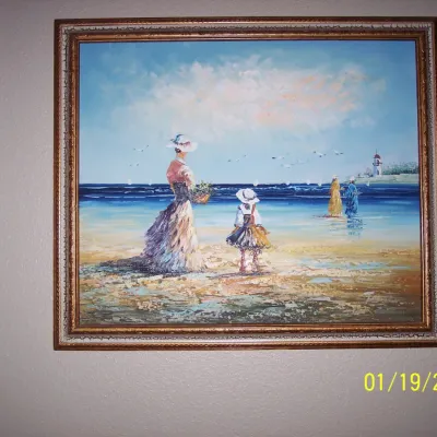 Genuine Painting 24" x 22" plus frame included $35