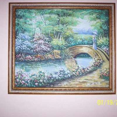 Genuine Painting 24" x 22" plus frame included $35