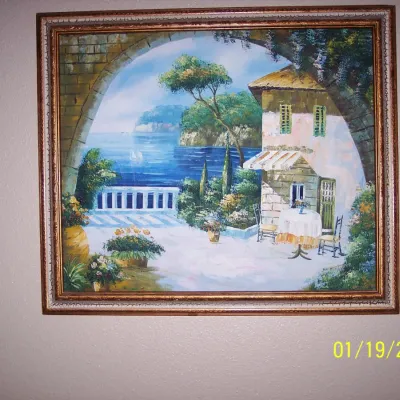 Genuine Painting 24" x 22" plus frame included $35
