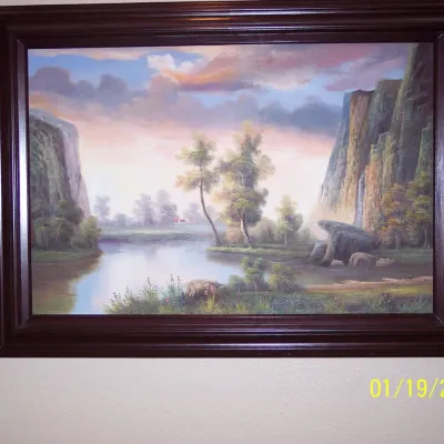 Genuine Painting 24" x 36" plus frame included $95