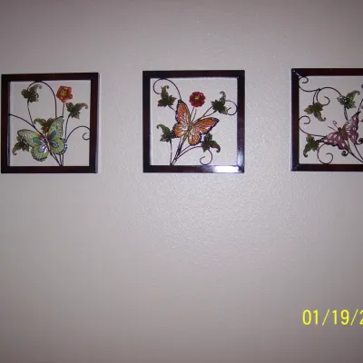 3 12x12" wall decor $7.50 each