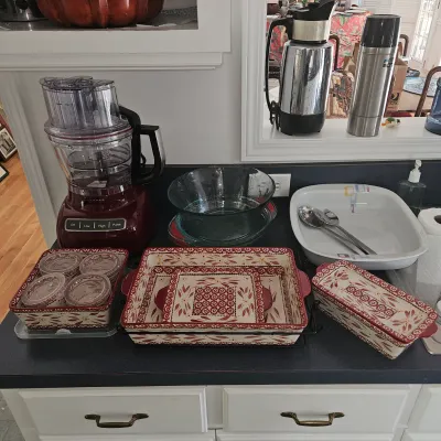 Sale Photo Thumbnail #77: Set of Stoneware Cookware