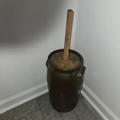 Sale Photo Thumbnail #41: Larger butter churn