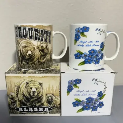 Arctic Circle Enterprises Alaska Souvenir Mugs with Boxes – Pair