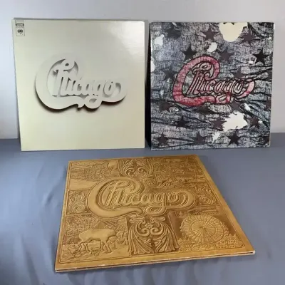 Chicago Rock Band Multi-LP Record Set Collection – 3 Albums