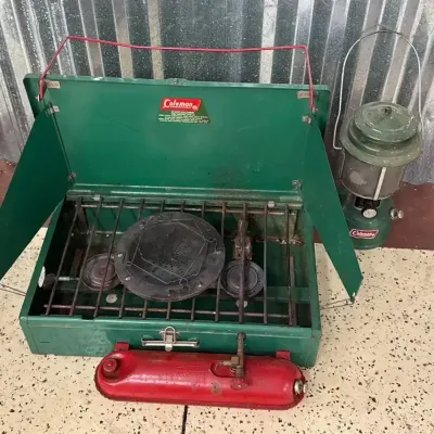 Coleman Multi-Burner Camp Stove & Model 220K Lantern