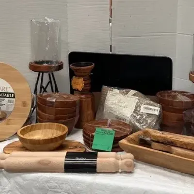 Rustic Wooden Kitchenware And Decor