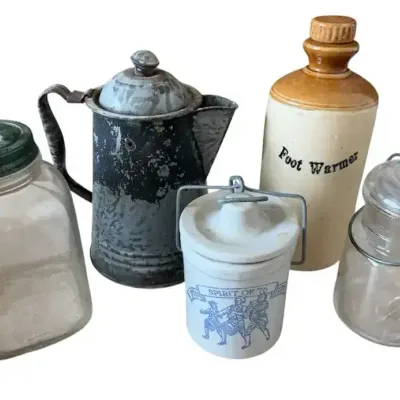 Mystery Assortment Vintage Kitchen & Bottle Collection 
