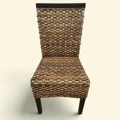 Woven Rattan Accent Side Chair