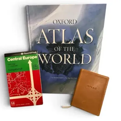 Oxford Atlas of the World with Rand McNally Central Europe Map & Pocket Atlas 