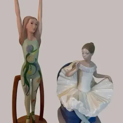 Decorative Ballerina Figurine Pair