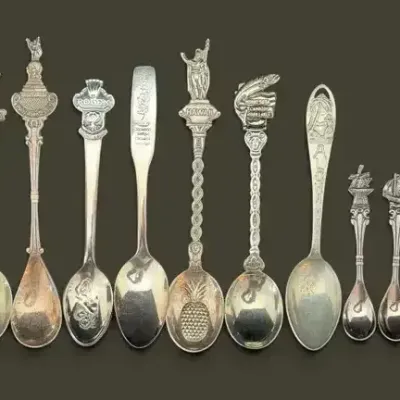 Vintage Souvenir Collector Spoons *Sterling Silver & International Travel Collection 