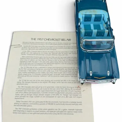 1957 Chevrolet Bel Air Convertible Model Car with Certificate