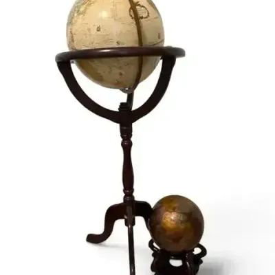 Decorative Floor Globe with Accent Globe
