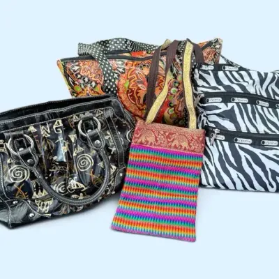 Set Of 4 Of Assorted Patterned Handbags & Totes – LeSportsac & More