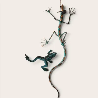 Metal Gecko & Lizard Wall Décor  