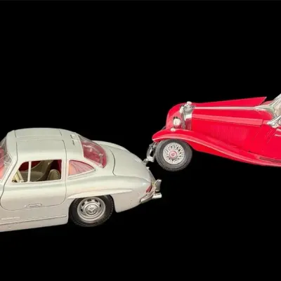 Mercedes-Benz 300 SL & 500K Special Roadster Die-Cast Model Cars  Bburago & Franklin Mint