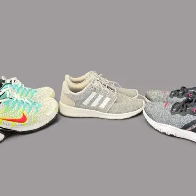 Women’s Size 7 Athletic Tennis Shoe Lot  Nike Air, Nike Flex & Adidas