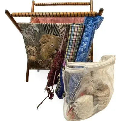 Knitting & Sewing Craft with Storage Basket