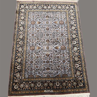 Deep Blue Traditional Runner Rug – Intricate Pattern
