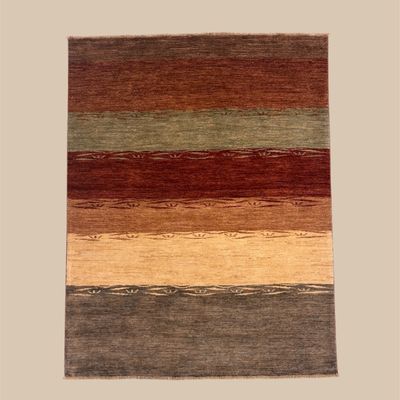 Contemporary Abstract Rug – Soft Blue, Beige & Neutral Tones