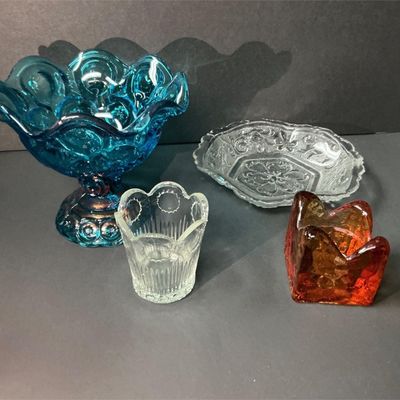 Sale Photo Thumbnail #16: Lot # : 503 - Vintage Glass Dishes/Votive Holders
