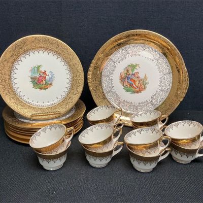 Sale Photo Thumbnail #18: Lot # : 505 - 24 Kt Edgewood China
