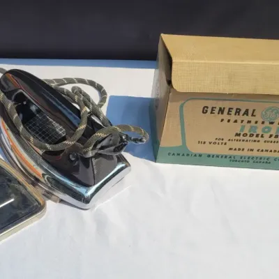 Vintage general electric iron with box