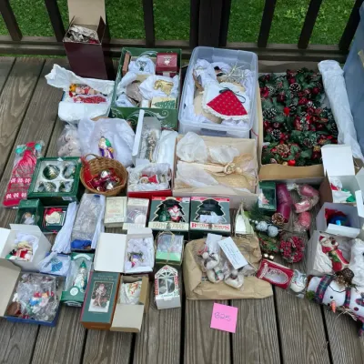 Large lot of christmas decor